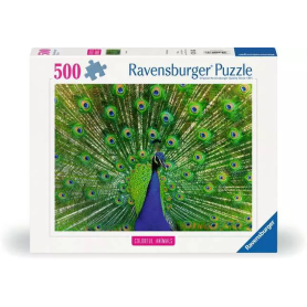 Adult Puzzle 500 pcs – Peacock – Colorful Animals
