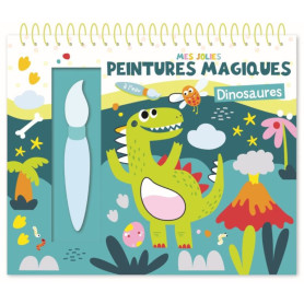 Peinture magique à l'eau – Dinosaures – Livre activité