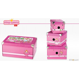 Set de 3 boîtes de rangement - Sigikid Pinky Queeny