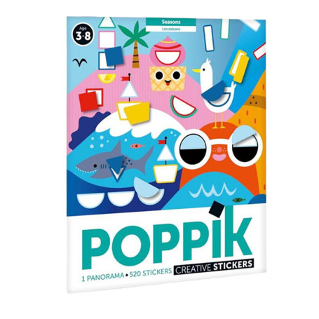 Poppik Giant Sticker Poster – The Seasons – Creative Kit Ages 3-7