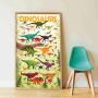 Poppik giant dinosaur sticker poster – Educational kit Ages 5-12
