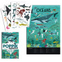 Poster Géant Stickers – Océans & Animaux Marins – Poppik – 6-12 ans