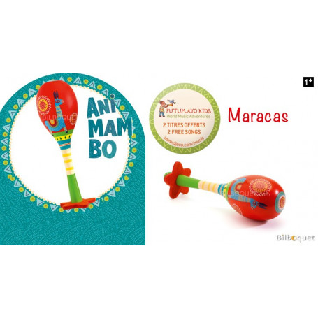 Maracas Animambo - Instrument de musique jouet