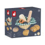 Wooden bakery basket – Mamie Soleil – Janod play food set 3+