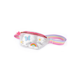 Silver rainbow & butterfly fanny pack – Great Pretenders