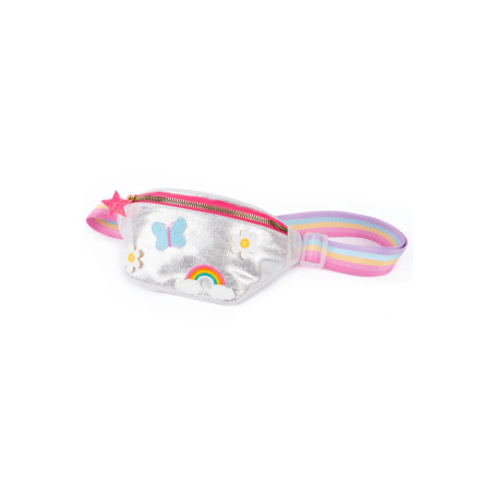 Silver rainbow & butterfly fanny pack – Great Pretenders