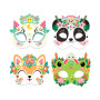 Kawaii Masks to Decorate Kit – Auzou – Mosaic Sticker Activity Kids