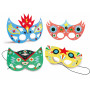 Pochette masques super-héros à décorer – Auzou – Mosaïque mousse