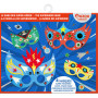 Pochette masques super-héros à décorer – Auzou – Mosaïque mousse