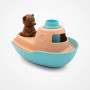Bateau de bain petit ours brun – Menthe – Le jouet simple – Jouet recyclé France