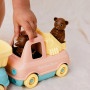 Little Brown Bear Fire Truck – Peach – Le jouet simple