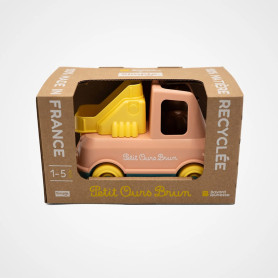 Little Brown Bear Fire Truck – Peach – Le jouet simple