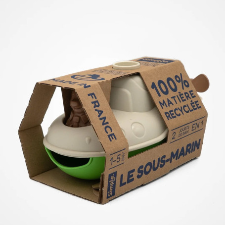 Sous-Marin de Bain Cream – Le jouet simple – Made in France