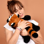 Peluche Panda Roux Lesté Podcoll 50cm – Histoire d'Ours – Anti-Stress