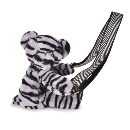 Zebra Teddy Bear Bag 30cm – Histoire d'Ours – Plush & Trendy Purse
