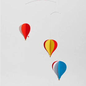 Balloon 3 Mobile Flensted – Colorful Hot Air Balloons – Nursery Decor