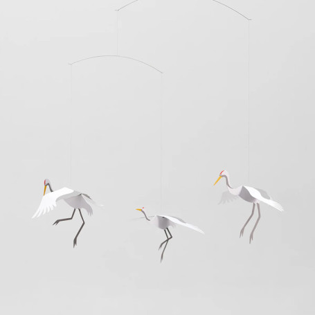 Crane dance mobile
