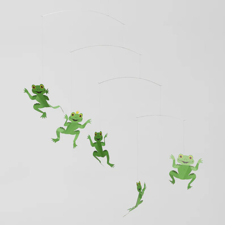 Mobile Grenouilles heureuses