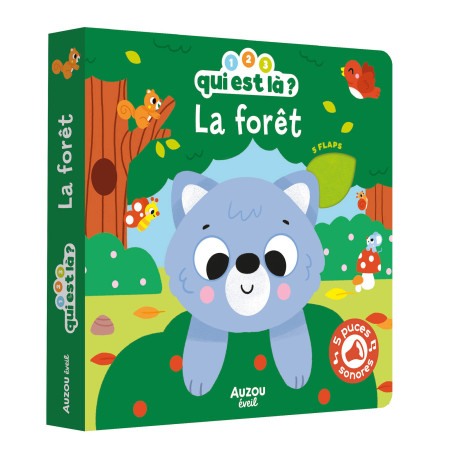 1, 2, 3 Who's There? The Forest – Auzou Sound Board Book 1+