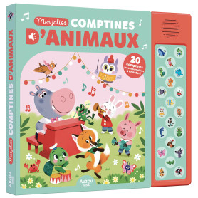 My Pretty Animal Rhymes Sound Book Auzou – 20 Songs Kids 1+