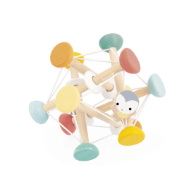 Janod Pure Wooden Sensory Ball – Early Learning Baby Toy 12+ Months