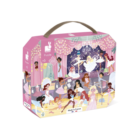Janod Ballerinas Puzzle – 100 Pieces  Cardboard – Made in France