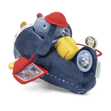 Peluche Jules avion d'activités Lilliputiens - Dès 12 mois