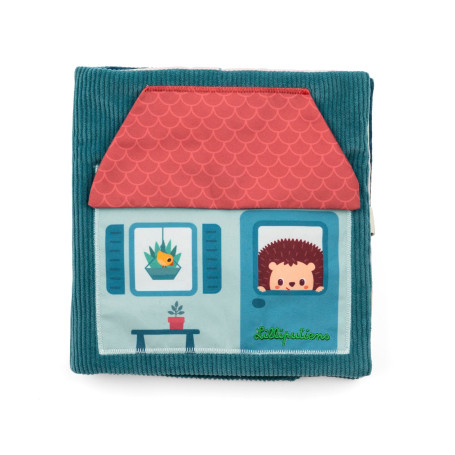 Lilliputiens Leon's Emotions Early Learning Book - Green