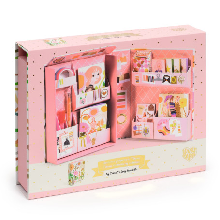 Coffret armoire papeterie tinou Djeco - Kit créatif mode