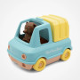 Simple mint Petit Ours Brun garbage truck - Made in france toy