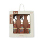Moulin Roty La Forêt Mawa Silicone & Stainless Steel Cutlery Set