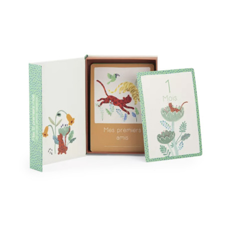 Coffret 30 Cartes Étapes Bébé La Forêt Mawa - Moulin Roty