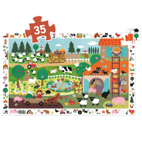 Observation Puzzle 35 pieces - The farm