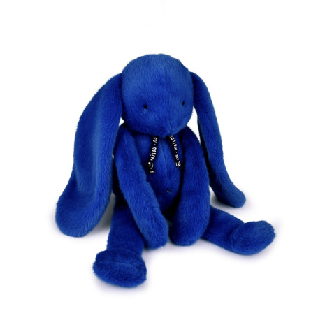 Peluche Lapin Méloé Bleu Électrique Fabriquée en France - Maïlou