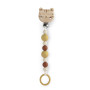Moulin Roty La Forêt Mawa Wood & Silicone Pacifier Clip - Baby Gift