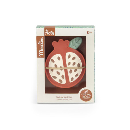 Moulin Roty La Forêt Mawa Natural Rubber Fruit Teething Toy
