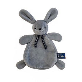 Maïlou Tradition Dorlotin Grey Rabbit Comforter - Made in France
