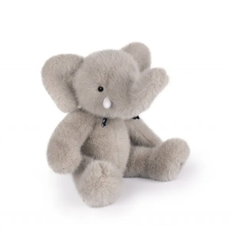 Maïlou Tradition Grey Sowen Elephant Plush - Made in France