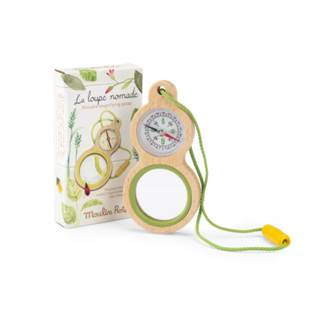 Moulin Roty Nomad Magnifying Glass & Compass - Kids Explorer Toy