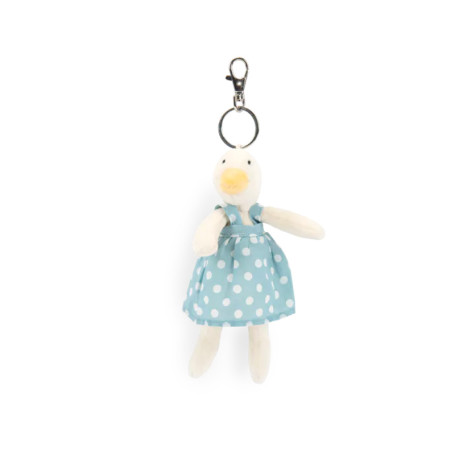 Moulin Roty Jeanne Duck Plush Keychain - La Grande Famille