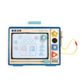 Moulin Roty Puce & Pilou Magnetic Drawing Board - Kids Toy