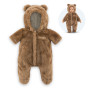Corolle Brown Bear Snowsuit for 42cm Baby Doll - Winter Outfit