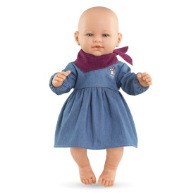 Corolle Denim Dress & Scarf for 42cm Baby Doll - Petit Explorateur