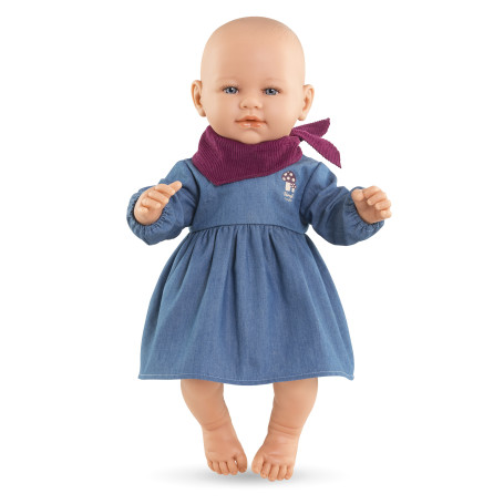 Corolle Denim Dress & Scarf for 42cm Baby Doll - Petit Explorateur