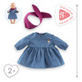 Corolle Denim Dress & Scarf for 42cm Baby Doll - Petit Explorateur