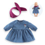 Corolle Denim Dress & Scarf for 42cm Baby Doll - Petit Explorateur