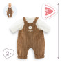 Corolle Bear Overalls & T-Shirt Set for 42cm Baby Doll - Clothes