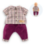 Corolle Checked Shirt & Pants Set for 30cm Baby Doll