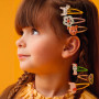 Nadette Hair Clips x3 Djeco | Zebra & Elephant Kids' Hair Accessories