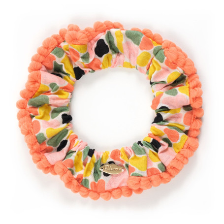 Aurora Scrunchie Djeco | Cotton & Satin Trim Elegant Hair Accessory